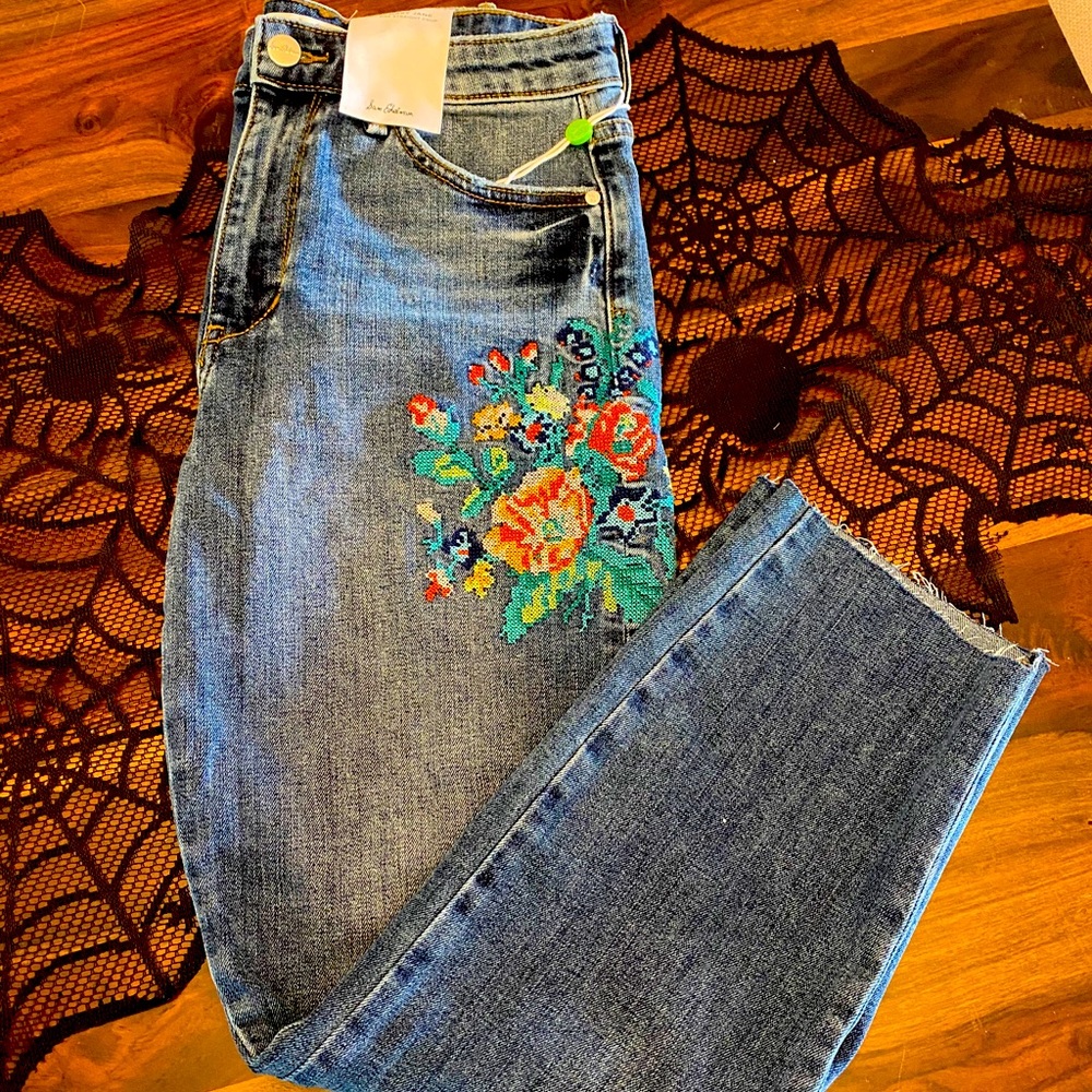 Sam Edelman Mary Jane High Rise Straight Leg